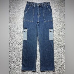 Hollister Jeans Womens 28 Ultra High Rise Dad Jean Wide Leg Carpenter Streetwear